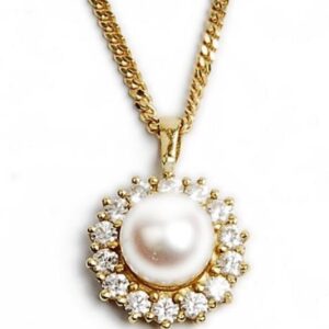 Pearl and Diamond Pendant