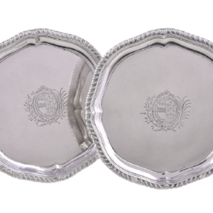 A Pair of Silver  Waiters