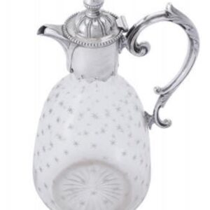 A Victorian Silver Mounted Glass Claret Jug