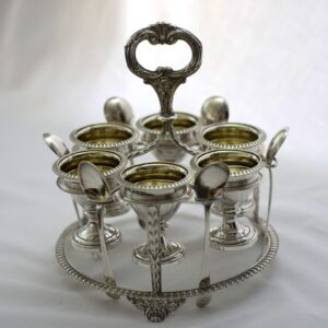 A William Bateman - Geo IV Six Cup Egg Cruet