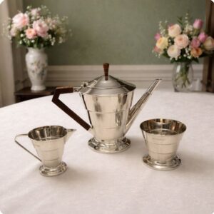 A Wonderful George V Period Art Deco Three Piece Tea Set