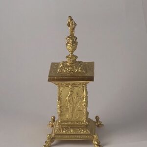 A Very Fine and Rare George V Silver Gilt Inkwell London 1911
